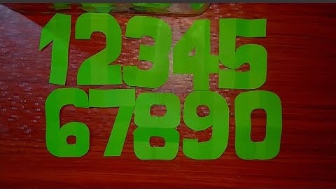 How to Cut Numbers 1 - 0 Easy Tutorial | Cutting Numbers