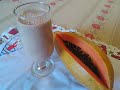 Vitamina de Mamão Que Ajuda Emagrecer! Por Solange Silva!