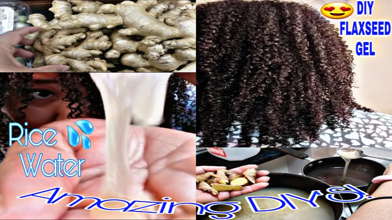 HAIR GROWTH RICE WATER RINSE USING THE BOILING METHOD WITH FRESH GINGER