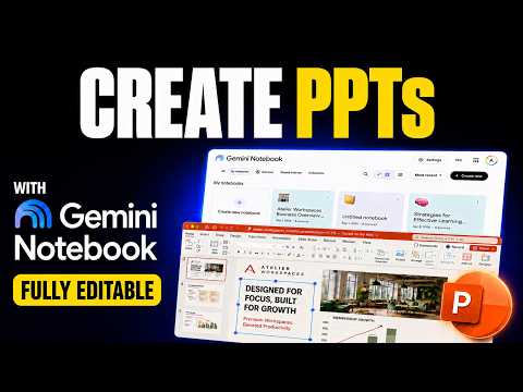 Grosse mise à jour de Gemini Notebook : créez des présentations PowerPoint personnalisables et à ...