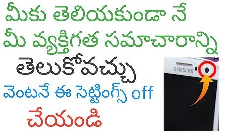 Android phone dangerous secret settings || you should stop right now || telugu || 2018 ||