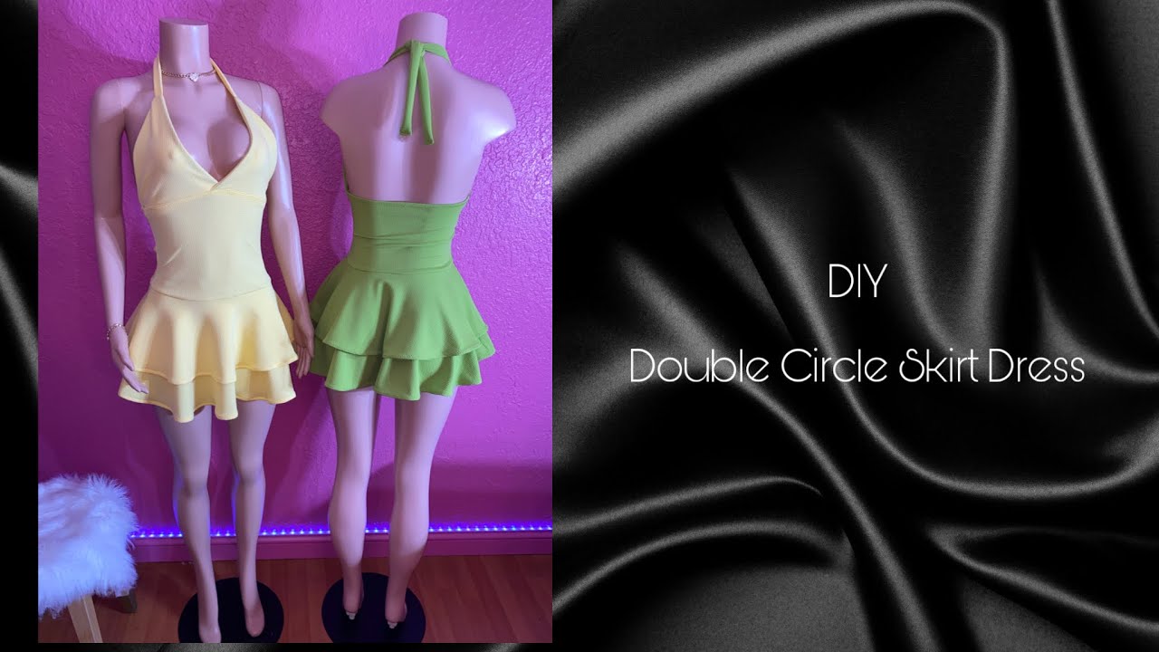 DIY Double Circle Skirt Dress