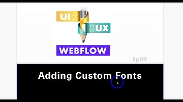 Add Custom Font Webflow