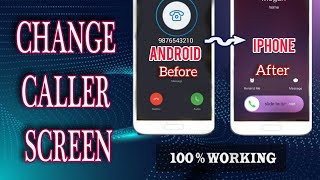 How To Change Caller Screen Of Android to iOS ||  i OS Caller Screen 2021 || NiksTricks screenshot 1