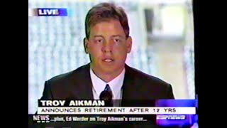 Troy Aikman Retirement Press Conference (2001)