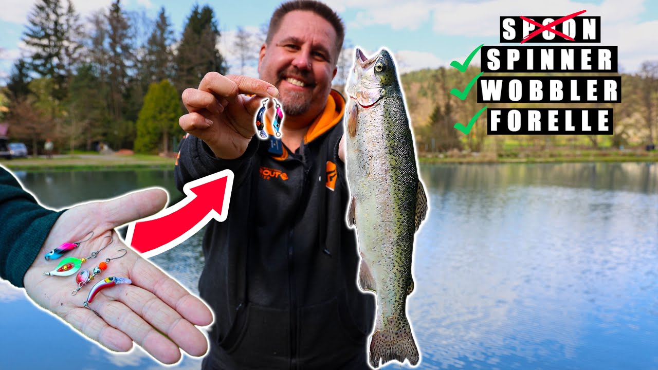 BESSER als SPOON?! Diese Köder fangen JETZT am Forellensee!🎣Forellenangeln mit Wobbler & Spinner