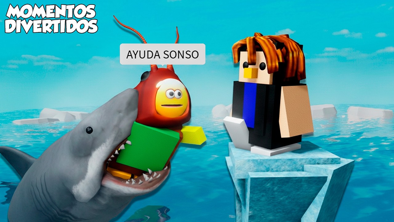 PELEA DE PINGÜINOS MOMENTOS DIVERTIDOS (KNOCKOUT) (ROBLOX)