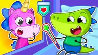 картинка: Малыш Заболел! | Заботимся о Малыше🌡️🦖 | Крошка Мими🦄