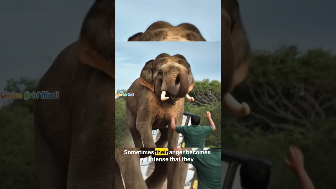 What Can an Angry Elephant Do? | Angry Elephants Can Destroy Everything | Wildlife Facts | Shorts