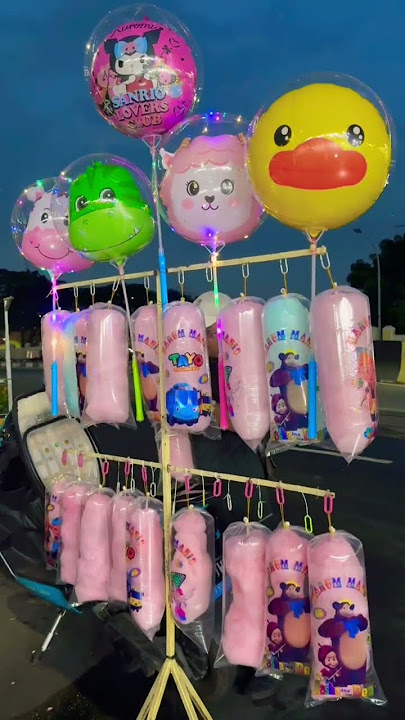 Cute Kuromi duck yellow and pink balloon