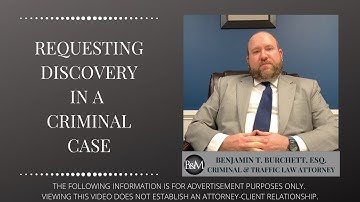 Motion for Discovery in a Criminal Case