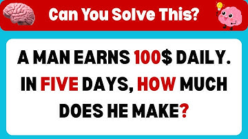 "Only Smart People Can Solve These 20 Math Riddles | Brain Boosting Quiz Challenge!"