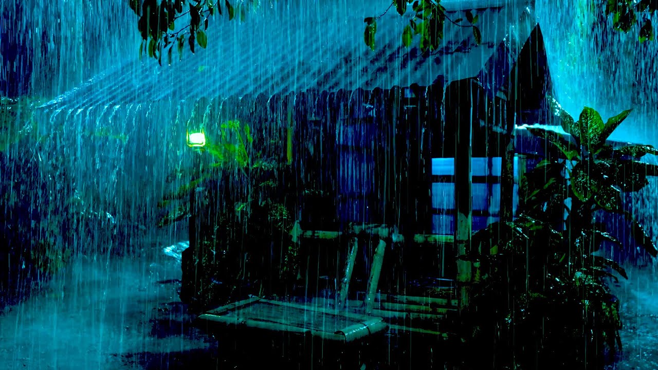 Sleep Better with REAL RAIN and LOUD THUNDER on Old Tin Roof