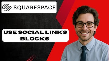How to use social links blocks on Squarespace 7.1  (full guide)