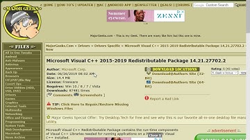 What Is Microsoft Visual C++ and Microsoft Visual C++ Redistributable Package