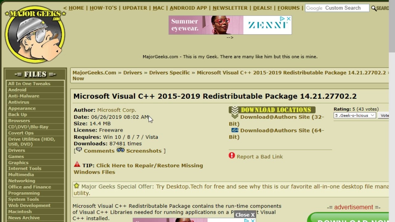 What Is Microsoft Visual C And Microsoft Visual C Redistributable Package Youtube