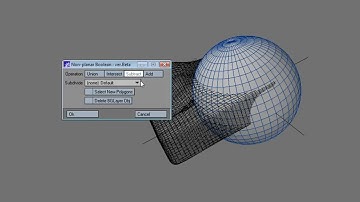 LightWave plugin - Non-Planar Boolean (32)