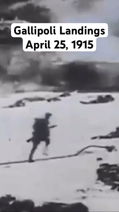 Gallipoli Landings WW1, 1915 Fictional Film footage Portraying: April 25, 1915 #ww1  #gallipoli