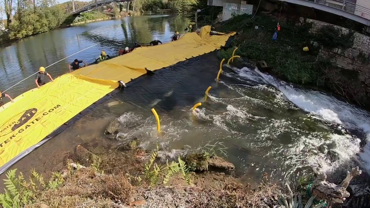 Aquatic Works with Water-Gate Barrier | Temporary Cofferdam