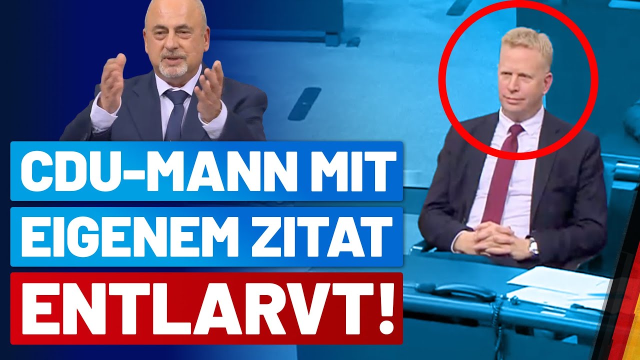 Alexis L. Giersch entlarvt die Prinzipienlosigkeit der CDU! - AfD-Fraktion im Bundestag