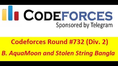B. AquaMoon and Stolen String Bangla || Codeforces Round #732 (Div. 2) || #rionmahmud