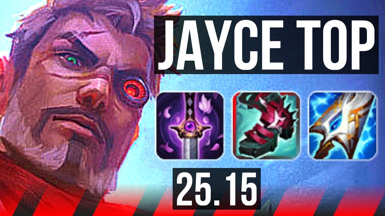 JAYCE vs FIORA (TOP) | 8 solo kills, Legendary | KR Master | 25.15