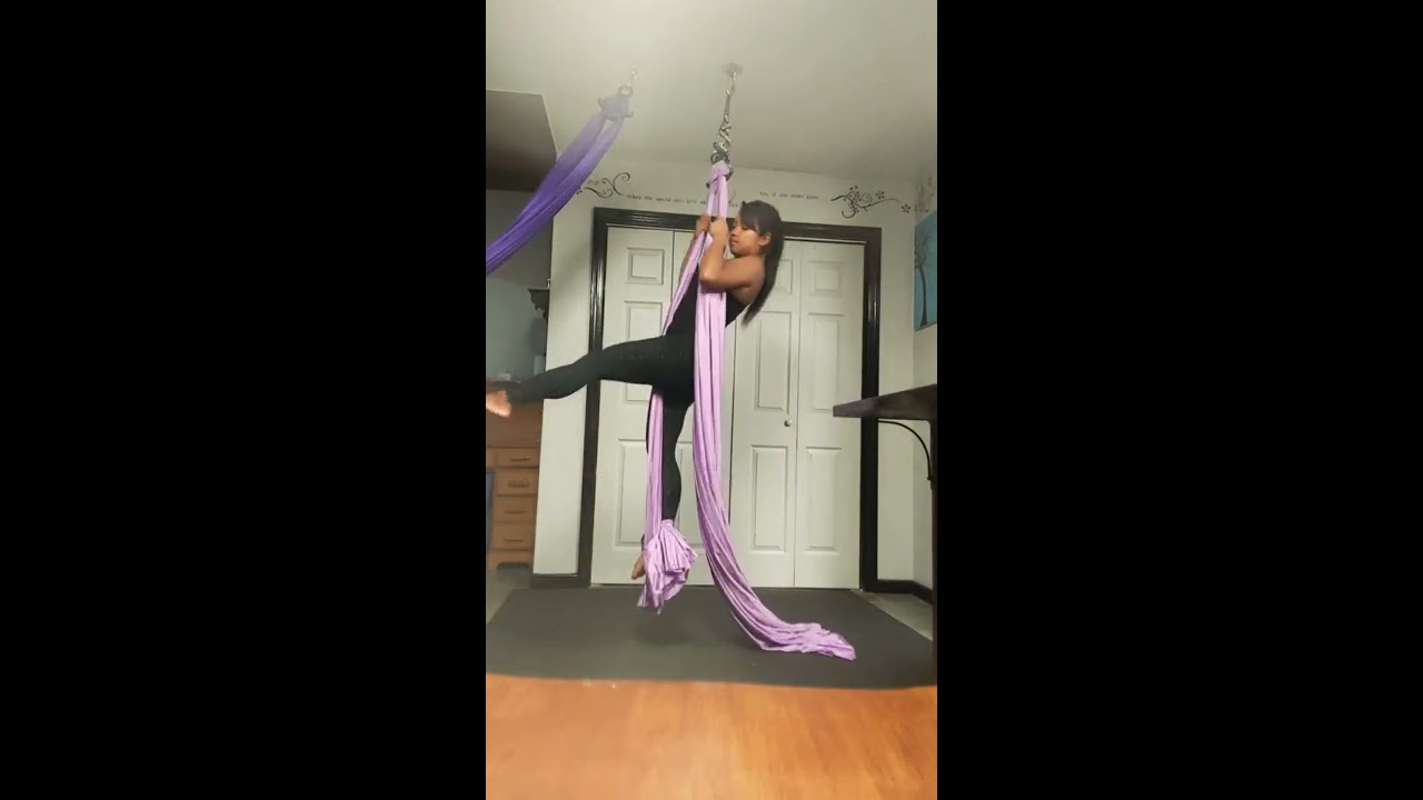 Arisa Ferree Aerial Silks Pin Up Entry Crossback Straddle