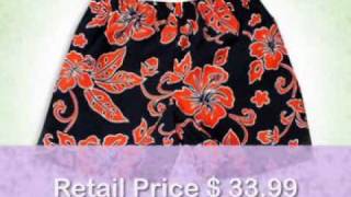 Cruz Boys Swimsuit Navy Orange