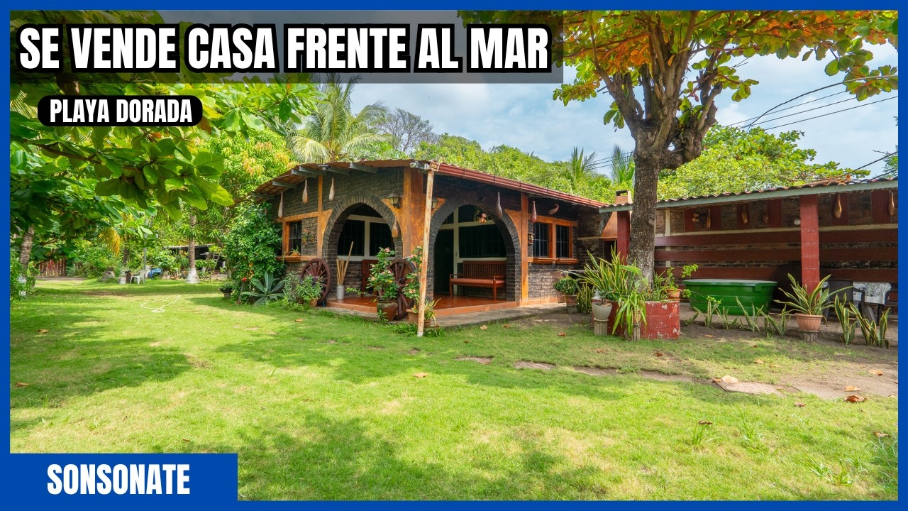 VIVE FRENTE AL MAR 🏖️ | CASA EN VENTA EN PLAYA DORADA, SONSONATE