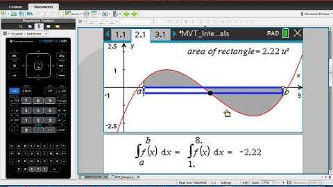 Mean Value Theorem for Integrals on the TI-Nspire CX Graphing Calculator