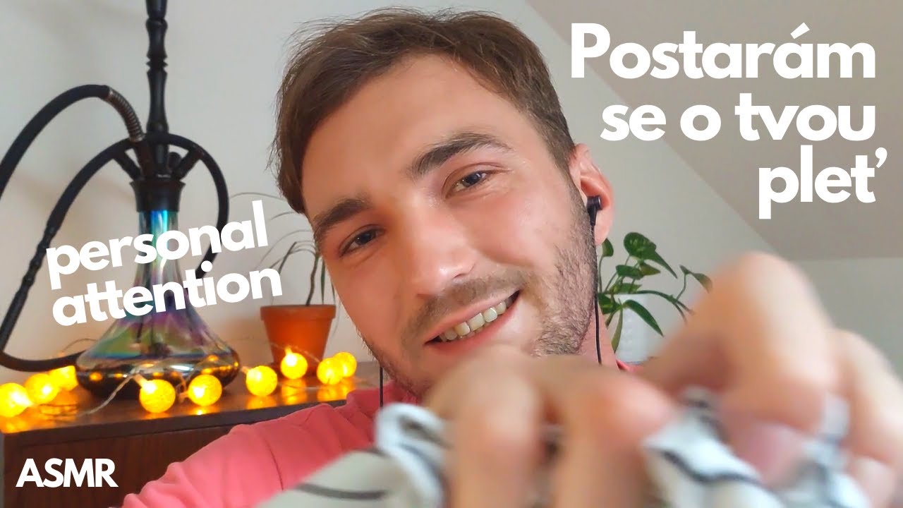 asmr cz | Pečuji o tvůj obličej 💆‍♀️ personal attention, péče o pleť, čištění, masáž, šeptání