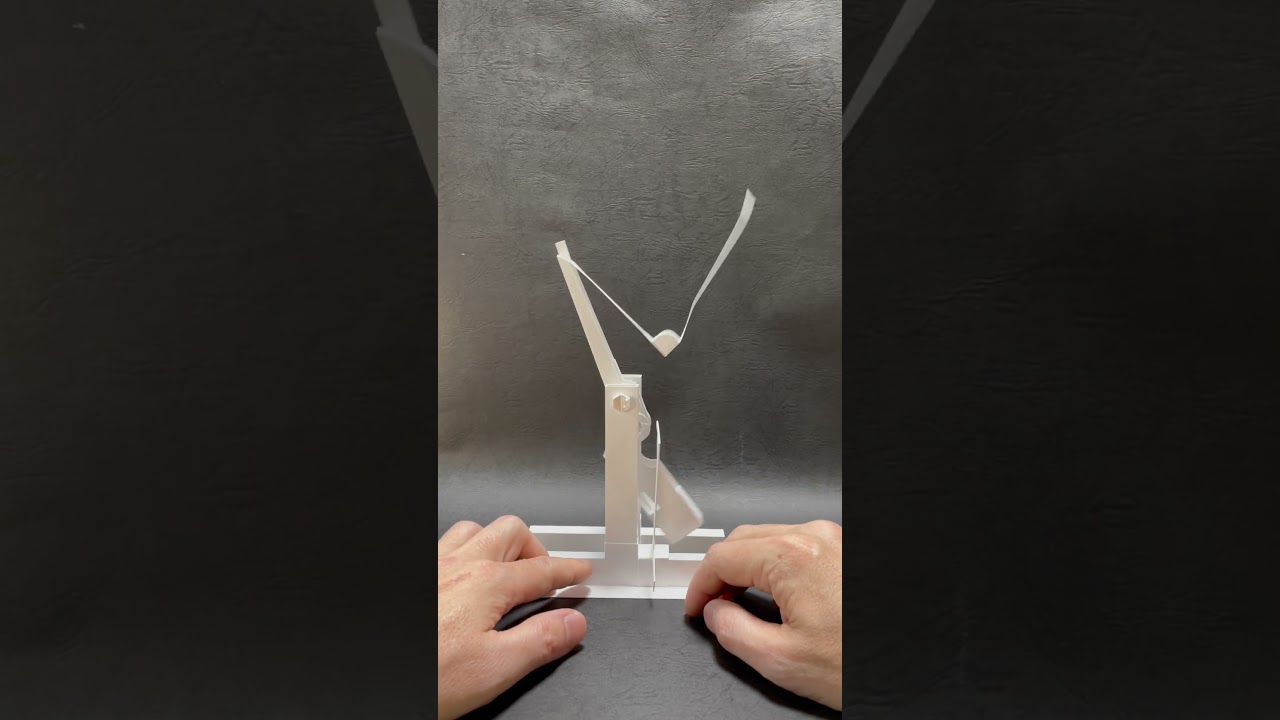 Paper Whipper Trebuchet short HD 1080p #diy #折り紙 #ハンドメイド
