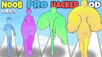 NOOB vs PRO vs HACKER vs GOD in Level Up Body
