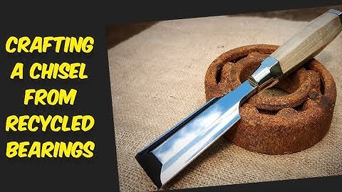 पुरानी बेयरिंग से बनाई  Chisel | Crafting a Chisel from recycled bearings #restoration # video