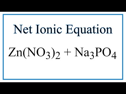 Video How to Write the Net Ionic Equation for Zn(NO3)2... - youtube