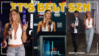 MY NEXT TARGET! | Dakota Ditcheva attends PFL Chicago for the 125lb World Title fight