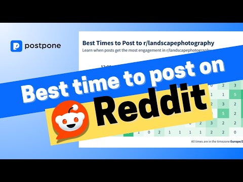How to find out the best time to post on Reddit