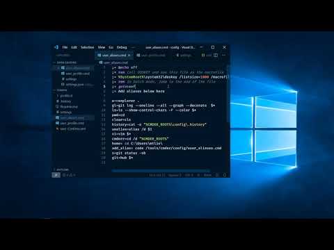 Add aliases in Cmder