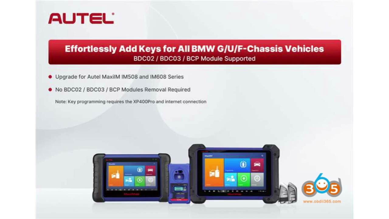 🔑 Autel IM608 & IM508 BMW BDC Key Copy Update Explained 🚗⚡