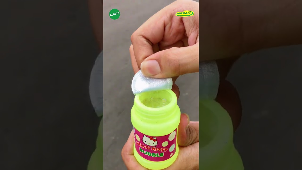 Cara Membuat Gelembung Sabun Besar dengan Tembakan Hello Kitty Boat Airball