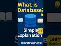 What is Database? | Simple Explanation for Beginners #Database #SQL #DBMS #TechDataWithAnuj
