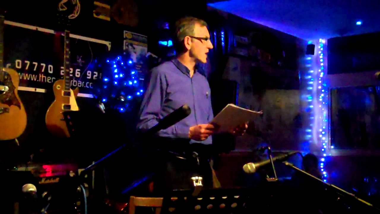 Alan Baker reads at Jazz & Poetry, The Guitar Bar, Nottingham, December