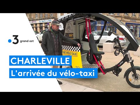 Le vélo-taxi arrive à Charleville-Mézières