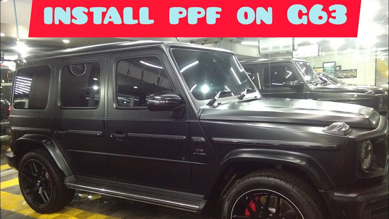 Mercedes G63 after installing the Vkool PPF mate
