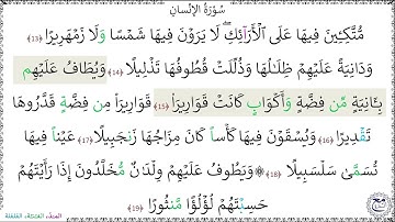 سورةُ الإنسانِ (13 - 19) - خليفة الطنيجي المعلّم