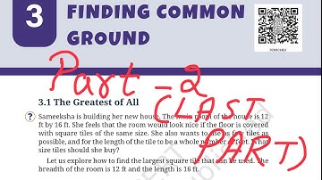 Finding Common Ground, part 2 class 7 Ganit prakash part 2 chapter 3 complete solution 