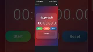 Stop watch, made with JavaScript #futuretech #programming #javascript