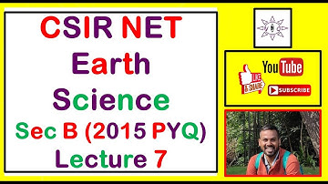 #CSIR  #EarthScience #JRF #VisionaryClasses |  2015 Paper Analysis | Section B | Lecture 7