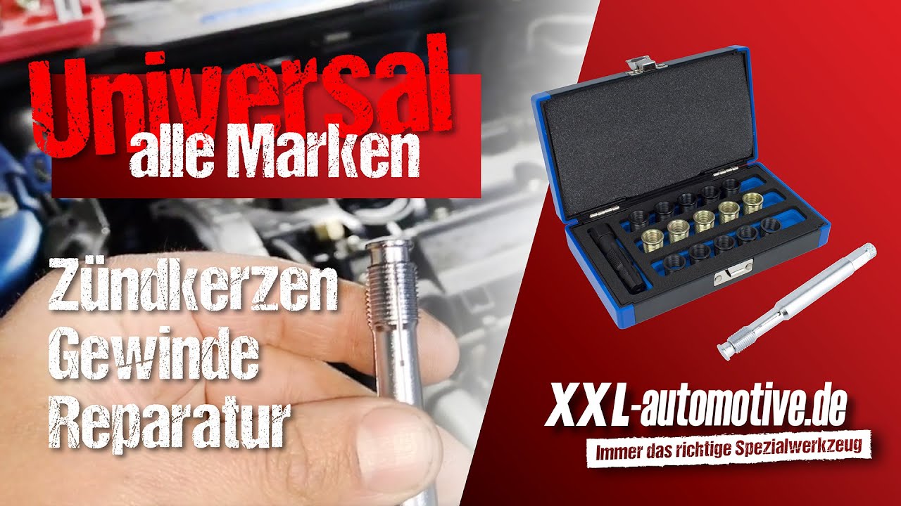 Reparatur-Satz für Zündkerzengewinde M14x1,25, Gewindereparatur, Glüh- /  Zündkerzen, Spezialwerkzeug