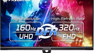 Acer Predator Xb273K V5 27 4K Uhd Gaming Monitor Up To 160Hz 320Hz Dfr 0.5Ms Freesync